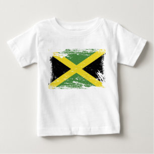 Grunge Jamaica Flag Baby T-Shirt