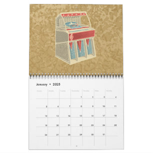 Grunge Jukebox Calendar