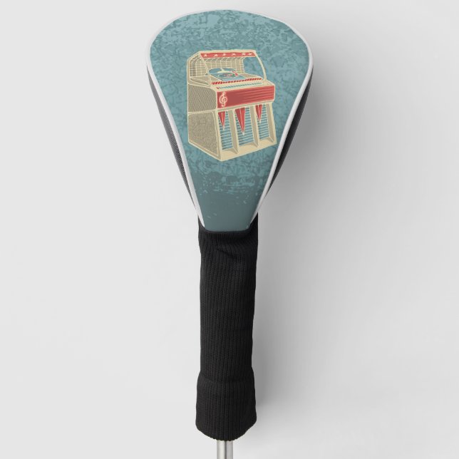 Grunge Jukebox Golf Head Cover (Front)