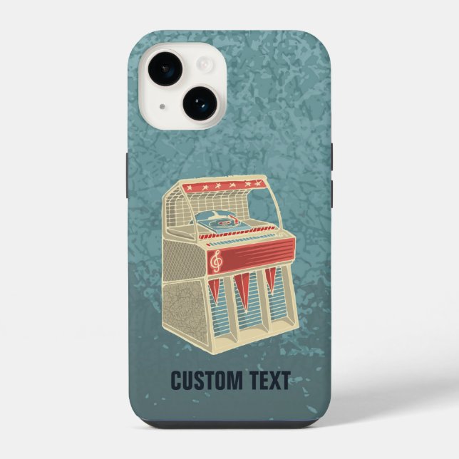 Grunge Jukebox iPhone Case (Back)
