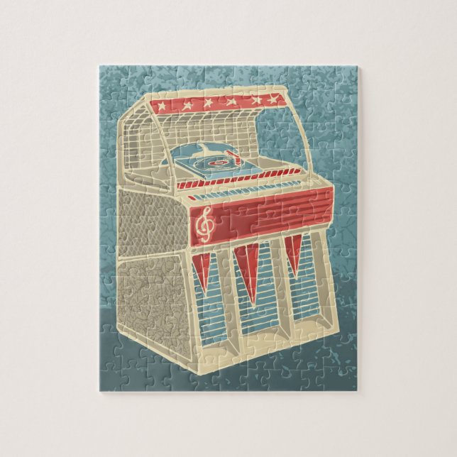 Grunge Jukebox Jigsaw Puzzle (Vertical)