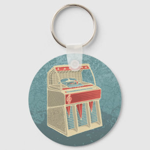 Grunge Jukebox Keychain