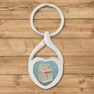 Grunge Jukebox Keychain