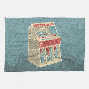 Grunge Jukebox Kitchen Towel