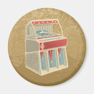 Grunge Jukebox Magnet