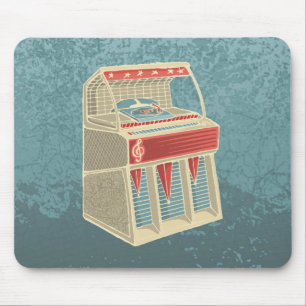 Grunge Jukebox Mouse Pad
