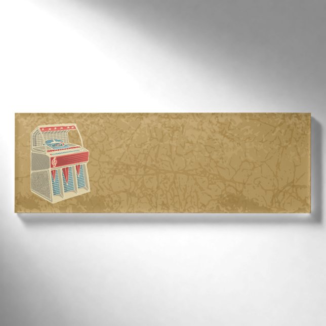 Grunge Jukebox Name Tag (Front)