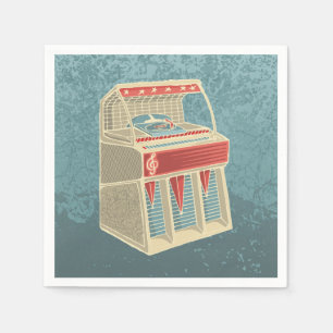 Grunge Jukebox Napkin