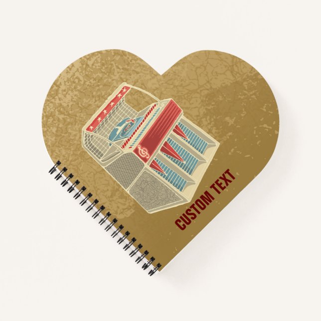 Grunge Jukebox Notebook (Front)