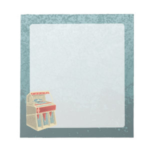 Grunge Jukebox Notepad