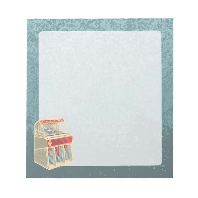 Grunge Jukebox Notepad (Front)