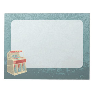 Grunge Jukebox Notepad