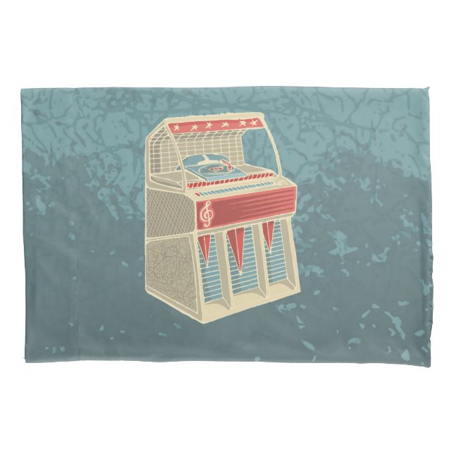 Grunge Jukebox Pillowcase (Front)