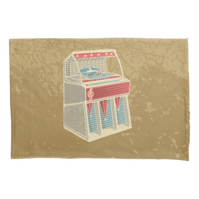 Grunge Jukebox Pillowcase (Front)