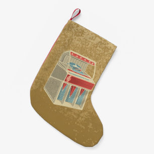 Grunge Jukebox Small Christmas Stocking