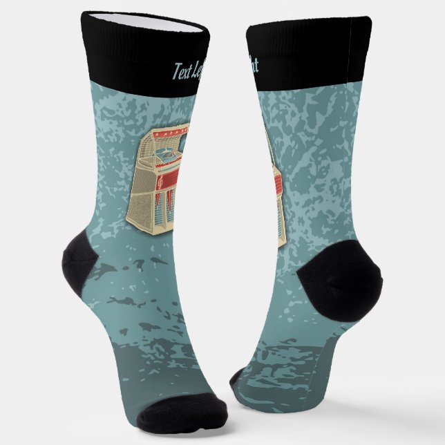 Grunge Jukebox Socks (Angled)