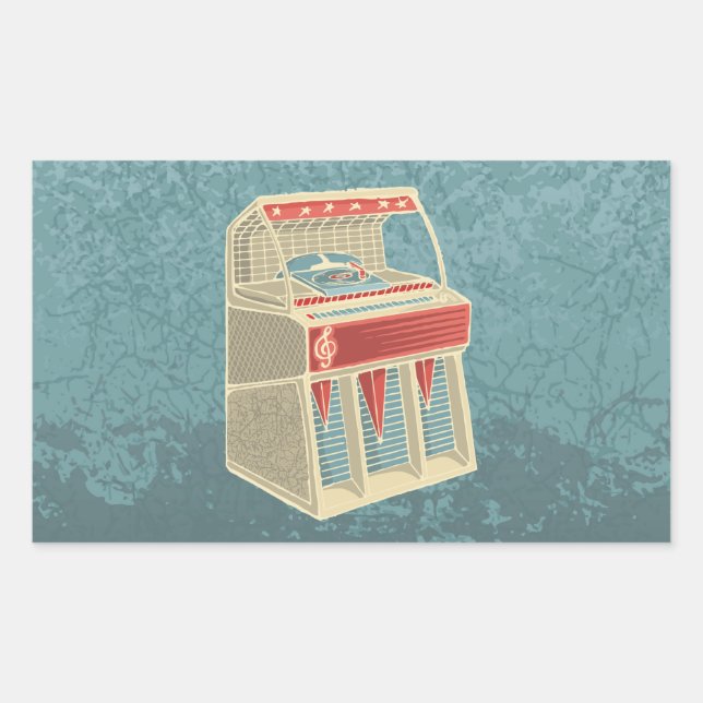 Grunge Jukebox Sticker (Front)
