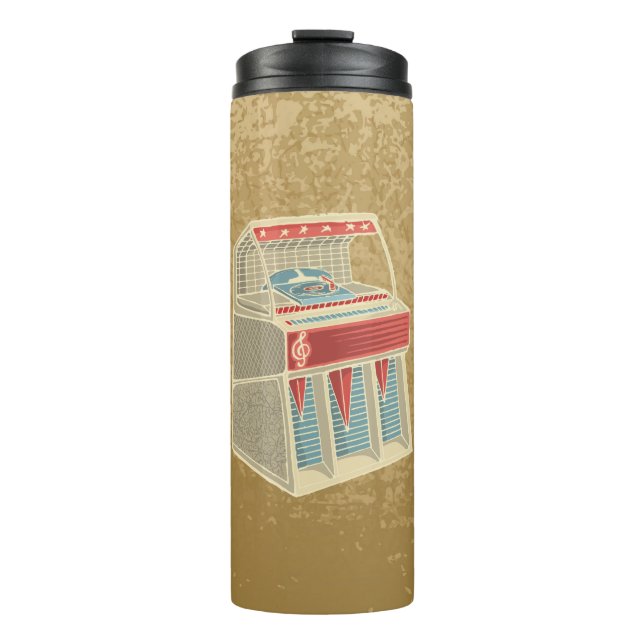 Grunge Jukebox Thermal Tumbler (Front)