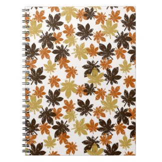 Grunge Leaf: Seamless Background Pattern. Notebook
