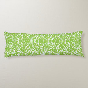 Grunge Lime Green Pattern - Summer Abstract Decor Body Pillow
