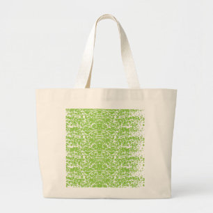 Grunge Lime Green Pattern - Summer Abstract Decor Large Tote Bag