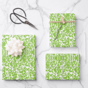 Grunge Lime Green Pattern - Summer Abstract Decor Wrapping Paper Sheet
