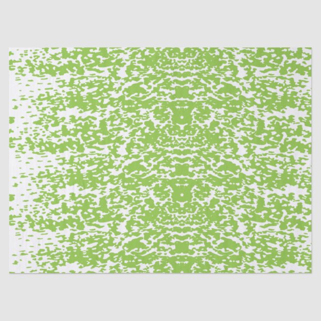 Grunge Lime Green Texture Tissue Paper (Front)