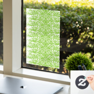 Grunge Lime Green Texture Window Cling