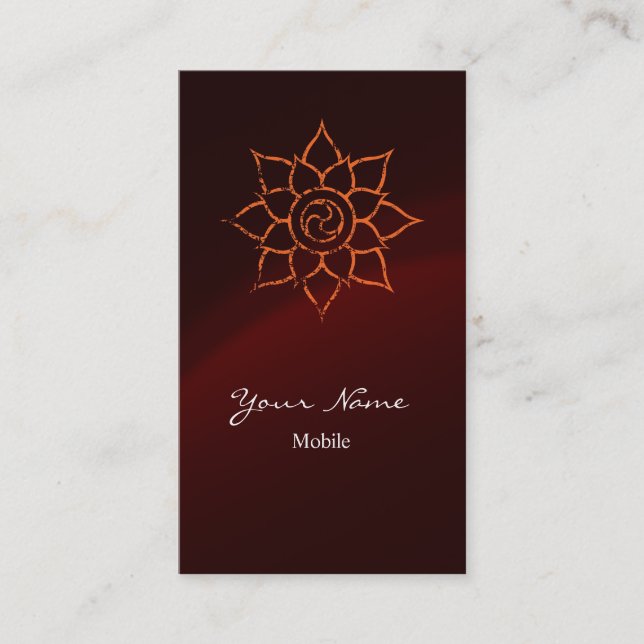 Grunge Mandala Business Card (Front)