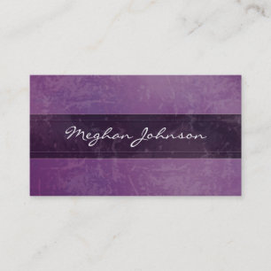 Grunge Marble Purple Trendy Business Card