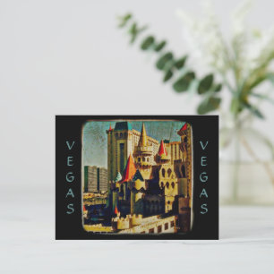 Grunge Medieval Castle Postcard