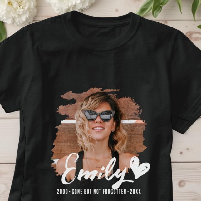 Grunge Memorial Gone But Not Forgotten Photo T-Shirt (Creator Uploaded)