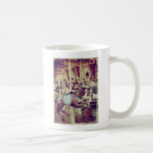 Grunge Merry-Go-Round Goat Coffee Mug