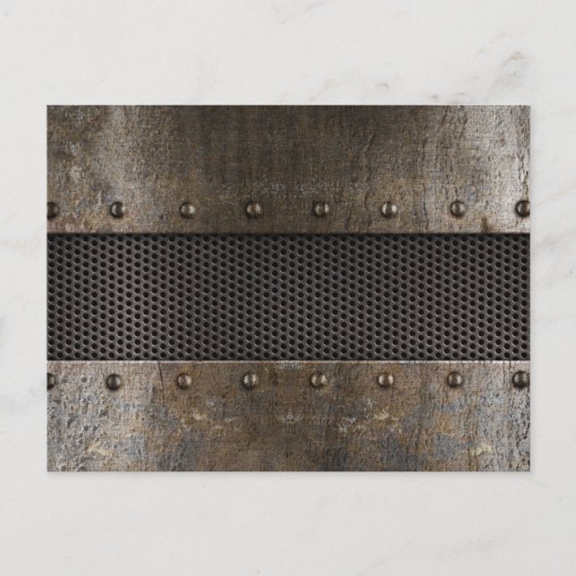 Grunge metal background postcard (Front)