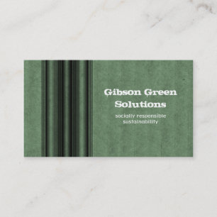 Grunge Metal Business Card, Forest Green Card