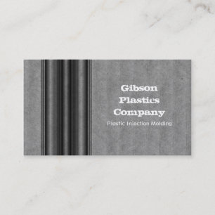 Grunge Metal Business Card, Grey Card
