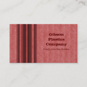 Grunge Metal Business Card, Red Card