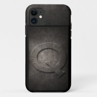 Grunge Metal Monogram Iphone Case