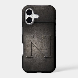 Grunge Metal Monogram Iphone Case