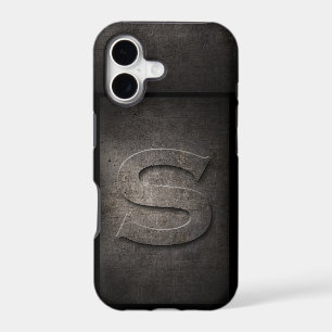 Grunge Metal Monogram Iphone Case