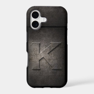 Grunge Metal Monogram Iphone Case