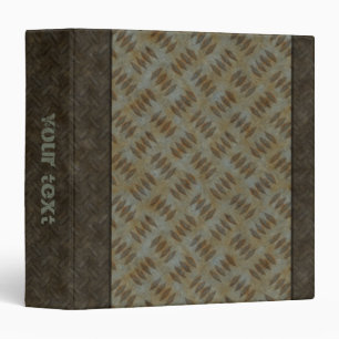 Grunge Metal Plate Design Binder