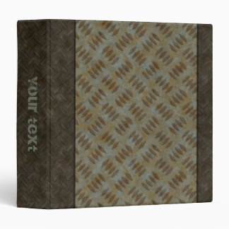 Grunge Metal Plate Design Binder