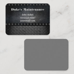Grunge Metal Tools Handyman Maintenance Business Card