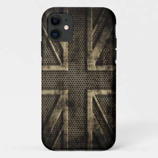 Grunge Metal Union Jack iPhone 11 Case