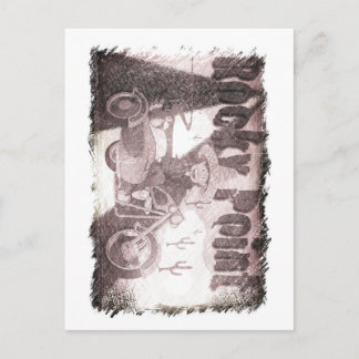 grunge mexico rocky point postcard