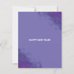 Grunge Monochrome Corporate Smudges QR Code Holiday Card