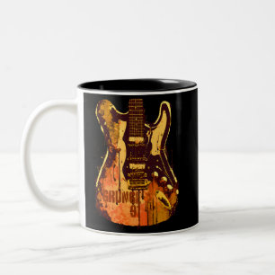 Grunge Music 1991 Two-Tone Coffee Mug