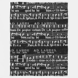 grunge music notes blanket