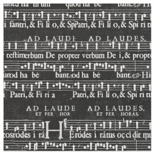 grunge music notes fabric